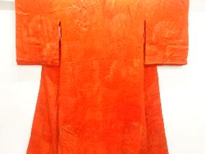 アンティーク　紋錦紗金砂子雲模様織出し長襦袢